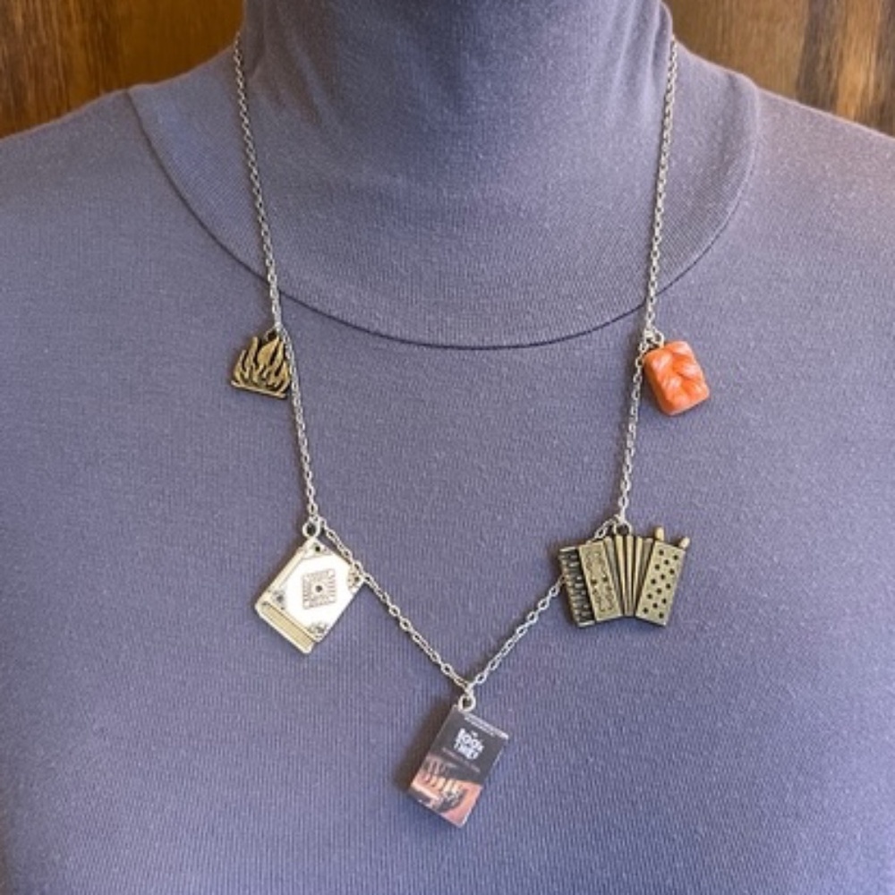 The Book Thief by Markus Zusak Handmade Literature Necklace Book Cover Accordion - Picture 9 of 16